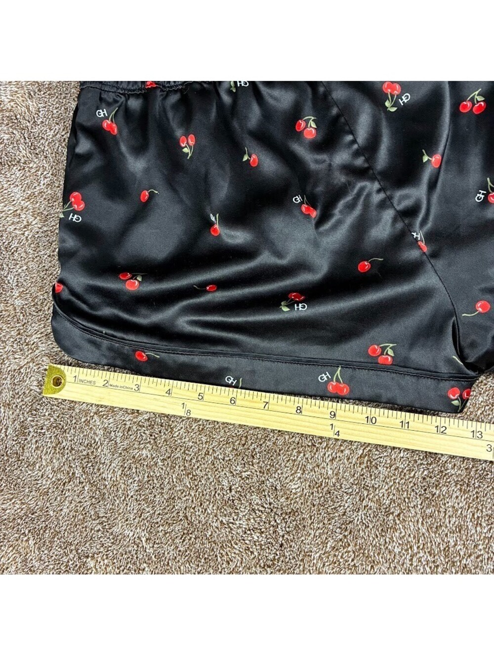 Hollister Gilly Hicks Womens Black Satin Pajama Bottoms Size L - Picture 3 of 6